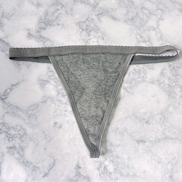 Victoria's Secret Other - NWT Vintage Victoria’s Secret Y2K gray low rise v-string thong panty small